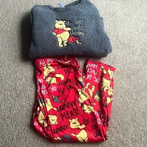 Winnie the Pooh Sherpa pajama set